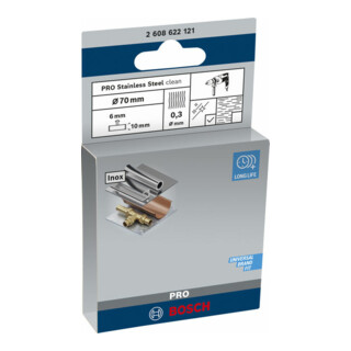 Brosse à disques Bosch en acier inoxydable avec fil serti