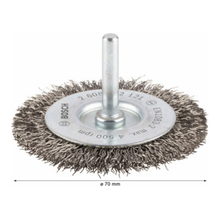 Brosse à disques Bosch en acier inoxydable avec fil serti