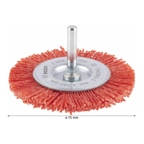 Brosse à disque en nylon Bosch avec corindon