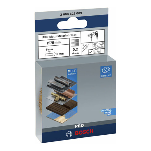 Brosse à disque Bosch plaquée laiton ondulé