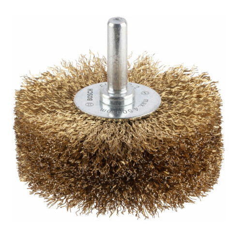Brosse circulaire Bosch 80 mm à fils ondulés et laitonnés 0,2 mm 80 mm, 0,2 mm, 35 mm