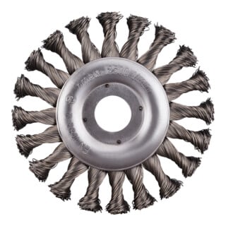 Rhodius Brosse ronde en acier SRBZ avec fil d’acier torsadé pour meuleuse d’angle