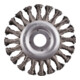 Brosse circulaire en acier Rhodius SRBZ avec fils d'acier torsadés pour meuleuses angulaires, 115 x 12 x 23 x 22,23 mm-1