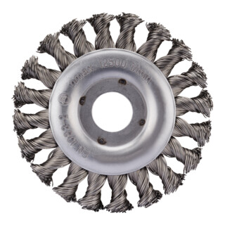 Rhodius Brosse ronde en acier SRBZ avec fil d’acier torsadé pour meuleuse d’angle