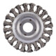 Brosse circulaire en acier Rhodius SRBZ avec fils d'acier torsadés pour meuleuses angulaires, 115 x 12 x 23 x 22,23 mm-3