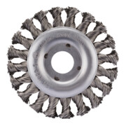 Brosse circulaire en acier Rhodius SRBZ avec fils d'acier torsadés pour meuleuses angulaires, 115 x 12 x 23 x 22,23 mm-3