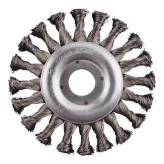 Rhodius Brosse ronde en acier SRBZ avec fil d’acier torsadé pour meuleuse d’angle