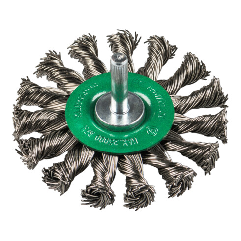 Brosse circulaire torsadée Klingspor nombre de rangées 1, 75 x 12 x 6 mm 0,5 acier inoxydable