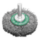 Brosse circulaire STIER, diamètre de queue 6 mm, 0,3 mm, ondulée, acier inoxydable-1