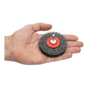 STIER Brosse de roue, tige Ø 6 mm, sertie, acier-5