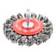Brosse circulaire STIER Ø 75 mm, diamètre de queue 6 mm, 0,5 mm, torsadée, acier-1