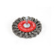Brosse circulaire STIER Ø 75 mm, diamètre de queue 6 mm, 0,5 mm, torsadée, acier-2