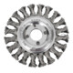 Brosse circulaire STIER Ø 115 mm, diamètre d'alésage 22,2 mm, 0,5 mm, ondulée, inox-1