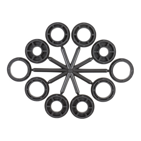 Brosse circulaire STIER Ø 150 mm, diamètre d'alésage 20 mm, 0,35 mm, ondulée, acier