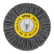 Brosse ronde STIER, tige Ø 6 mm, ondulée, carbure de silicium-5