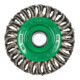 Brosse circulaire torsadée Klingspor BR 600 Z à une rangée, 115 x 14 mm, filet M 14 0,5 acier-3