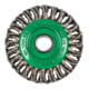 Brosse circulaire torsadée Klingspor BR 600 Z à une rangée, 115 x 14 mm, filet M 14 0,5 acier