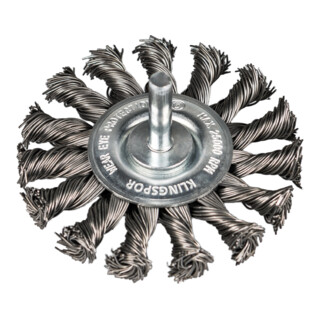 Brosse circulaire torsadée Klingspor nombre de rangées 1, 75 x 12 x 6 mm 0,5 acier