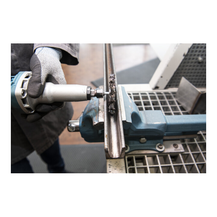 Brosse circulaire torsadée Klingspor nombre de rangées 1, 75 x 12 x 6 mm 0,5 acier inoxydable