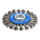 Brosse circulaire X-LOCK 115 mm à fils d'acier torsadés 115 mm, 0,5 mm, 12 mm, X-LOCK-1
