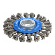 Brosse circulaire X-LOCK 115 mm à fils d'acier torsadés 115 mm, 0,5 mm, 12 mm, X-LOCK