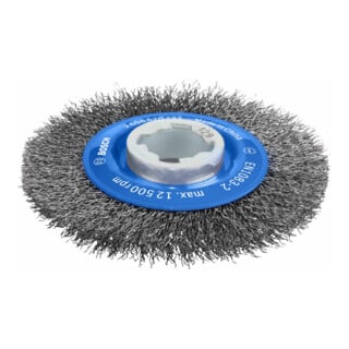 Brosse circulaire X-LOCK à 115 fils d’acier ondulés 115 mm, 0,3 mm, X-LOCK