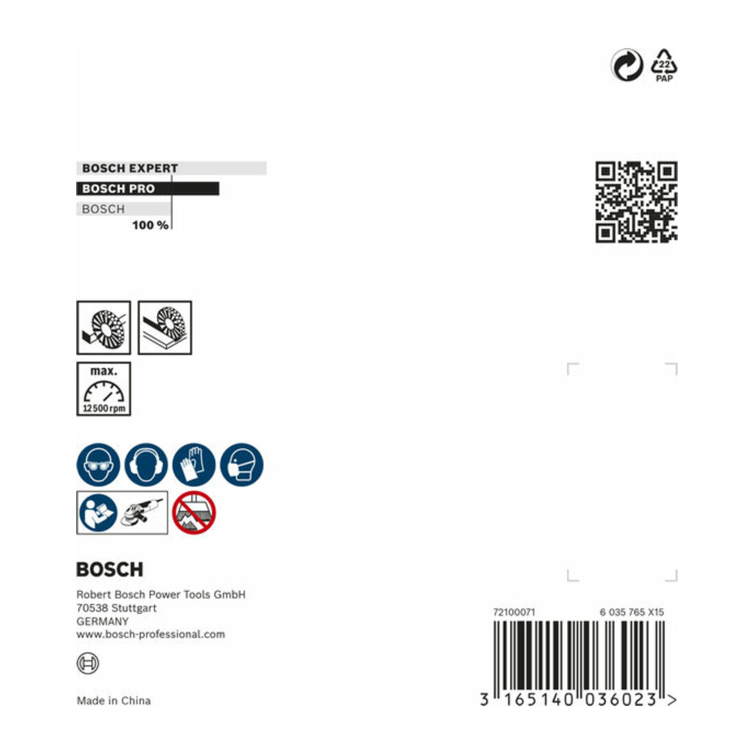 Brosse conique Bosch avec fil noué