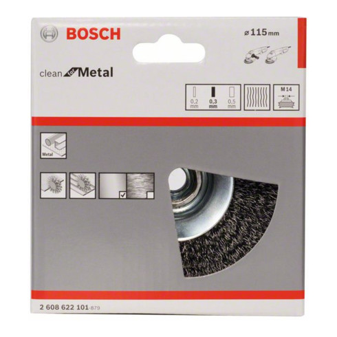 Brosse conique Bosch Clean for Metal wavy