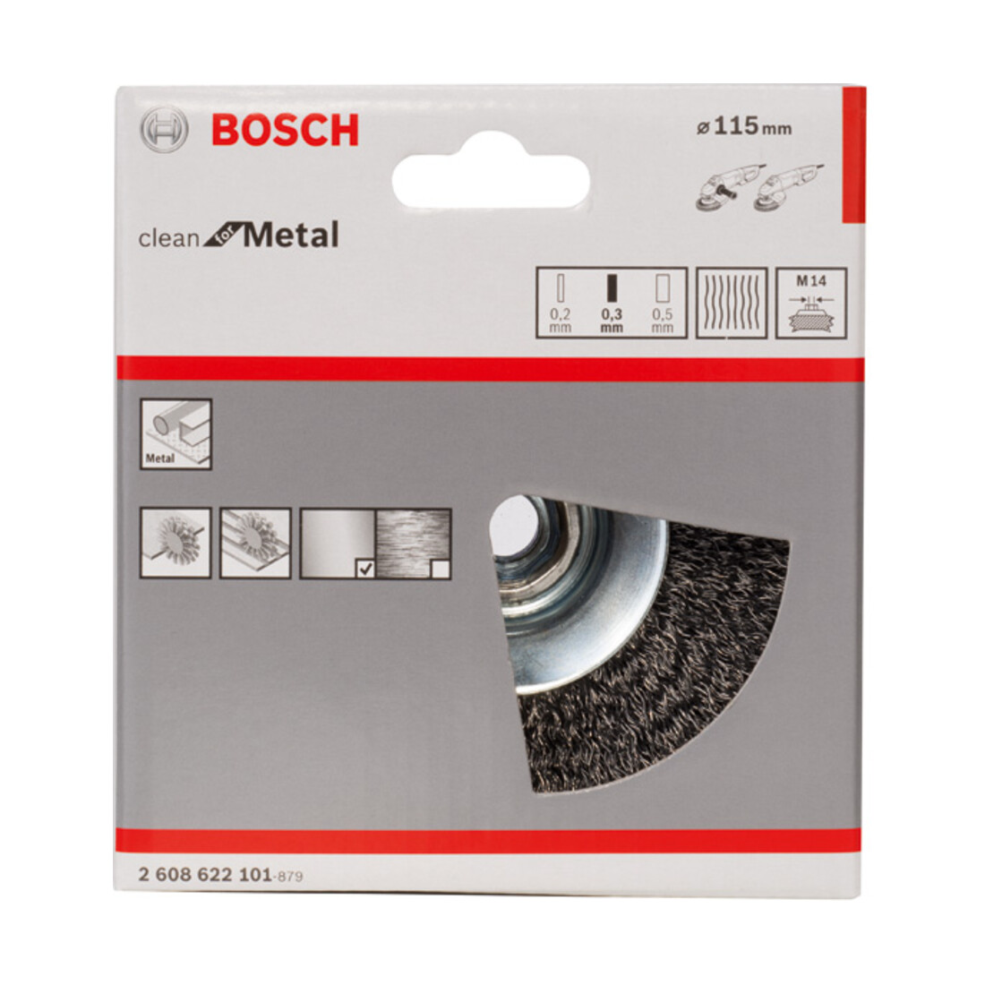 Brosse conique Bosch Clean for Metal wavy