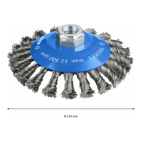 Brosse conique Bosch avec fil noué