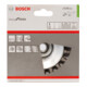 Brosse conique 115 mm à fils d'inox torsadés 115 mm, 0,35 mm, M14