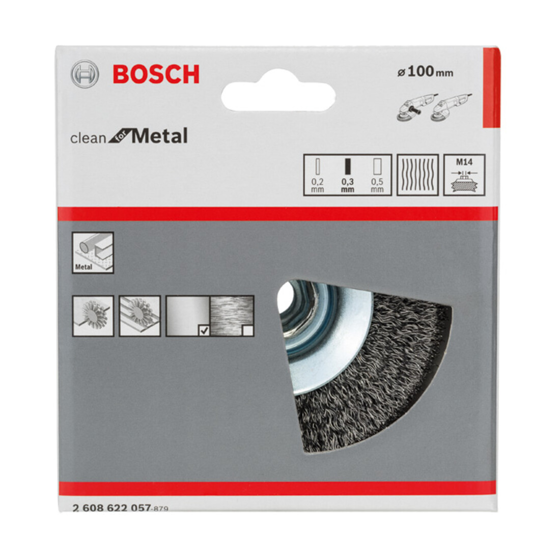 Brosse conique Bosch Clean for Metal wavy