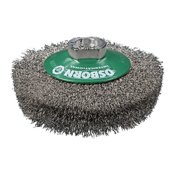 Brosse conique D. 100 mm M14 épaisseur du fil 0,3 mm câble en acier vitesse de r