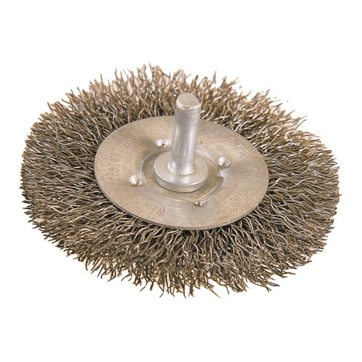 Brosse cylindrique D.100mm épaisseur du fil 0,2mm STA 12mm 4500min-¹ OSBORN