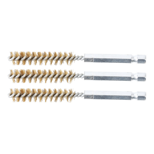 BGS Brosse en laiton à douille hexagonale