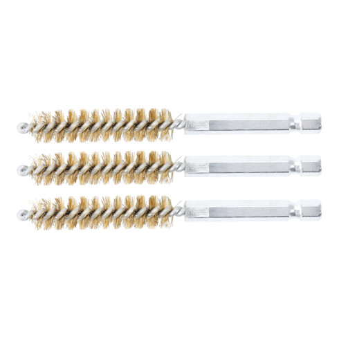 BGS Brosse en laiton à douille hexagonale