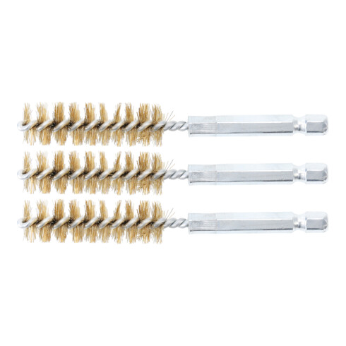 BGS Brosse en laiton à douille hexagonale