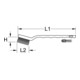 Brosse laiton pour bougies à 2 rangées, 170mm-3