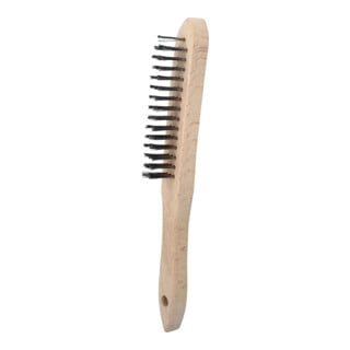 Brosse métallique KS Tools en acier trempé à 3 rangées, 290 mm