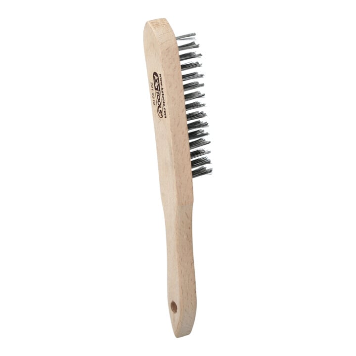 Brosse métallique KS Tools en acier trempé à 3 rangées, 290 mm
