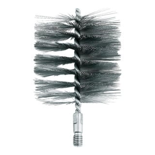 Brosse p. chaudière L. 170 mm D. 50 mm câble en acier lisse L. garniture 100 mm