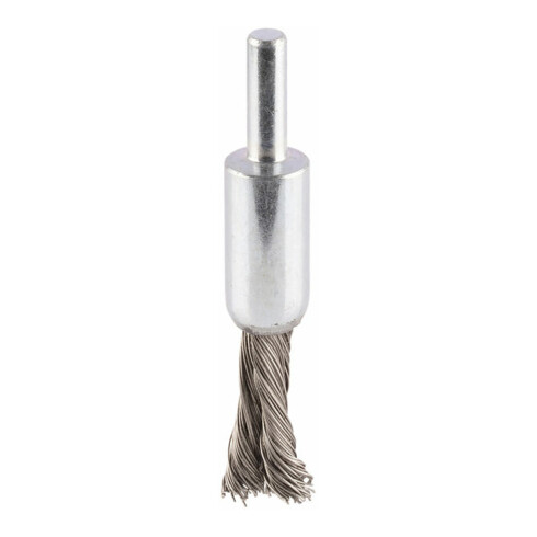 Brosse pinceau 10 mm à fils d'inox torsadés 0,35 mm 10 mm, 0,35 mm