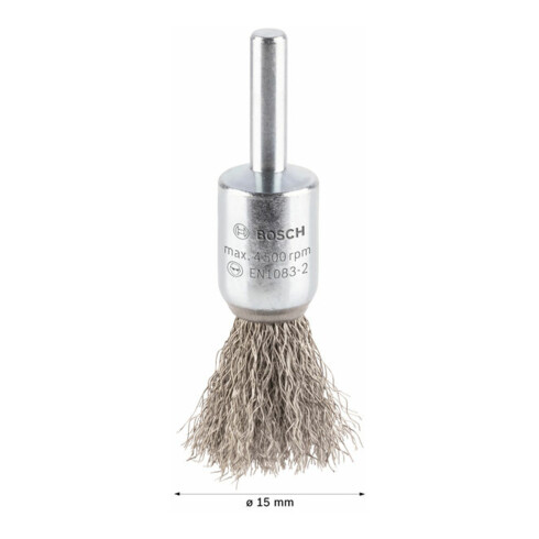 Brosse en acier inoxydable Bosch avec fil serti