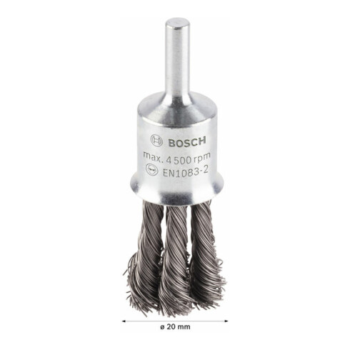 Brosse en acier Bosch avec fil noué