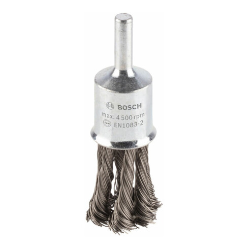 Brosse pinceau 19 mm à fils d'inox torsadés 0,35 mm 19 mm, 0,35 mm