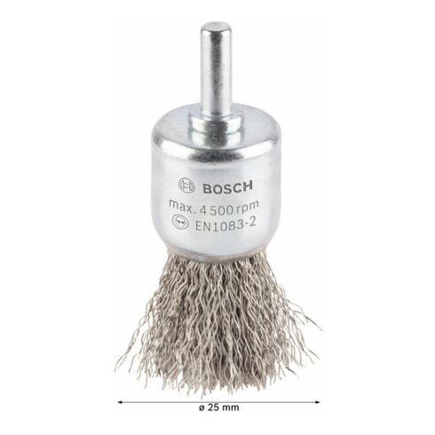 Brosse en acier inoxydable Bosch avec fil serti