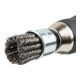 Brosse pinceau STIER Ø 29 mm, diamètre de queue 6,35 mm, 0,5 mm, torsadée, acier