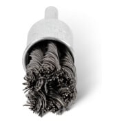 STIER brosse tête de brosse, tige Ø 6 mm, nouée, acier