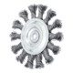 Brosse plate arbre d'entraînement 6 mm tressée Ø 75 mm BGS-3