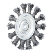 Brosse plate arbre d'entraînement 6 mm tressée Ø 75 mm BGS-3